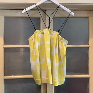 3.1 Philip Lim Top/blouse, light chartreuse and cream